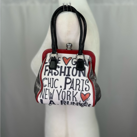 Brighton Handbags - Vintage Brighton Love Glam Fashionista Kiss-lock